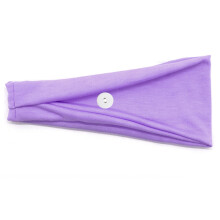 (Light Purple) Mask Buttons Headband, Anti-Choke Sports Sweatband, Men’s Fitness Towel Headband, Yoga Running Headwrap