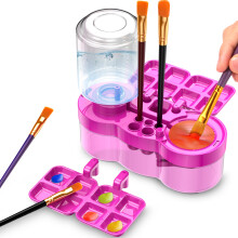 (Purple) Kit de nettoyage et de rinçage pour pinceaux de coloration capillaire Daily Essentials, palette de peinture artistique