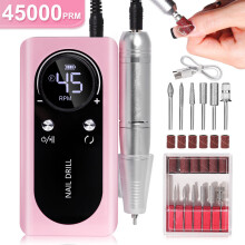 (V2 pink single item) Cordless Professional Nail Grinder Electric Nail Remover Grinding Machine Tool Kit