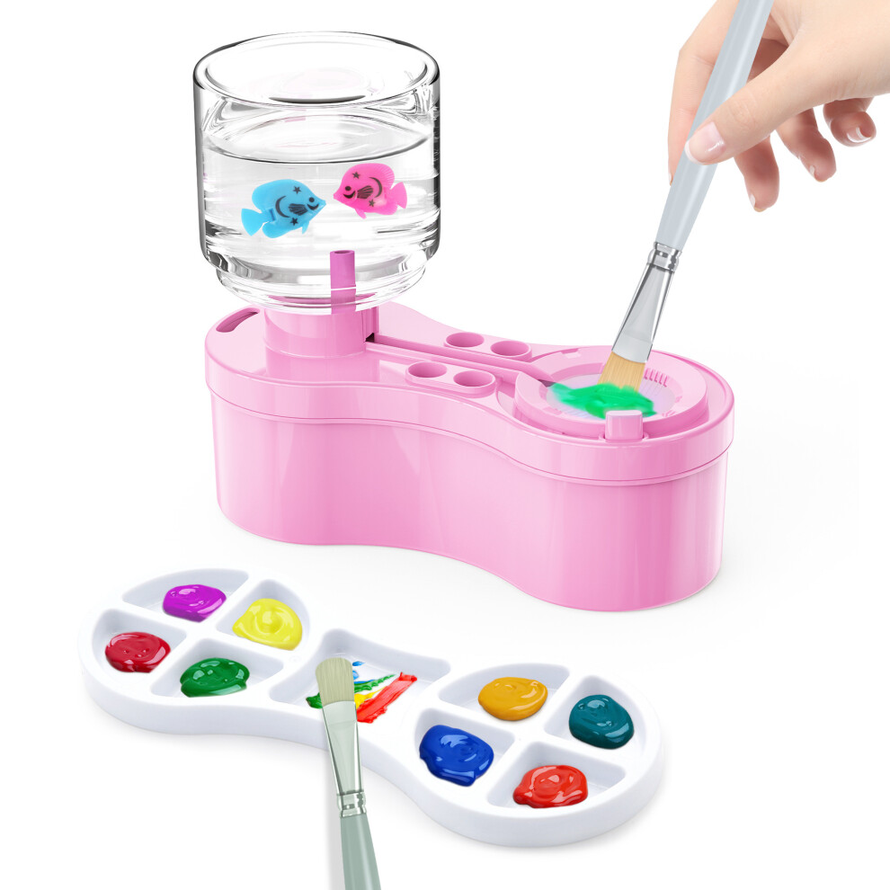 (Pink) Watercolor & Paintbrush Cleaner Kit Â Brush Care Solution 5484829343831