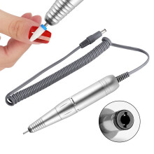 (Silver) USB 2-in-1 Portable Electric Nail Grinding Pen & Repair Kit