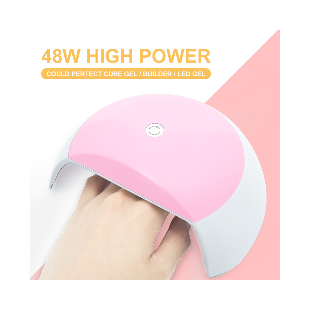 White (White) X5 Smart Lotus Uv Nail Lamp Â Auto Cure, High Power, Durable Handheld Gel Polish Dryer