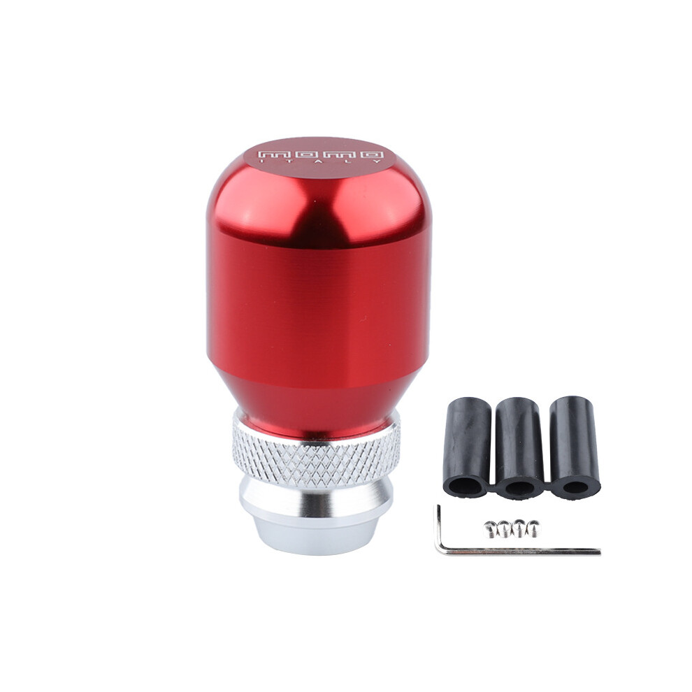 (Red) Personalized Adjustable Universal Car Gear Shift Knob Manual Lever Automatic Modification Momo Style Red 7734264137464