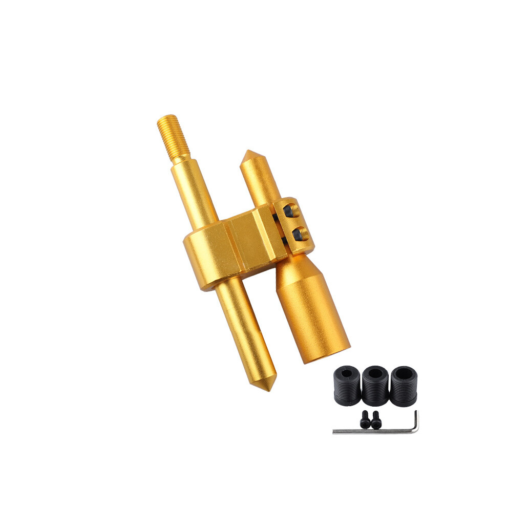 ( M12*1.25) Universal H-Type Shift Lever Extension Rod For Manual Transmission Quick Shift Knob Heightening Car Modification Kit Gold 7429432198148