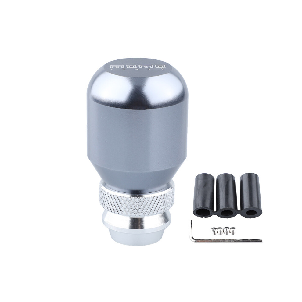 (Titanium) Personalized Adjustable Universal Car Gear Shift Knob Manual Lever Automatic Modification Momo Style Red/Blue/Silver 7734264137488