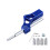 (Blue) Car Shift Knob Extension Rod Adjustable Heightening Lever Mod Accessory 1