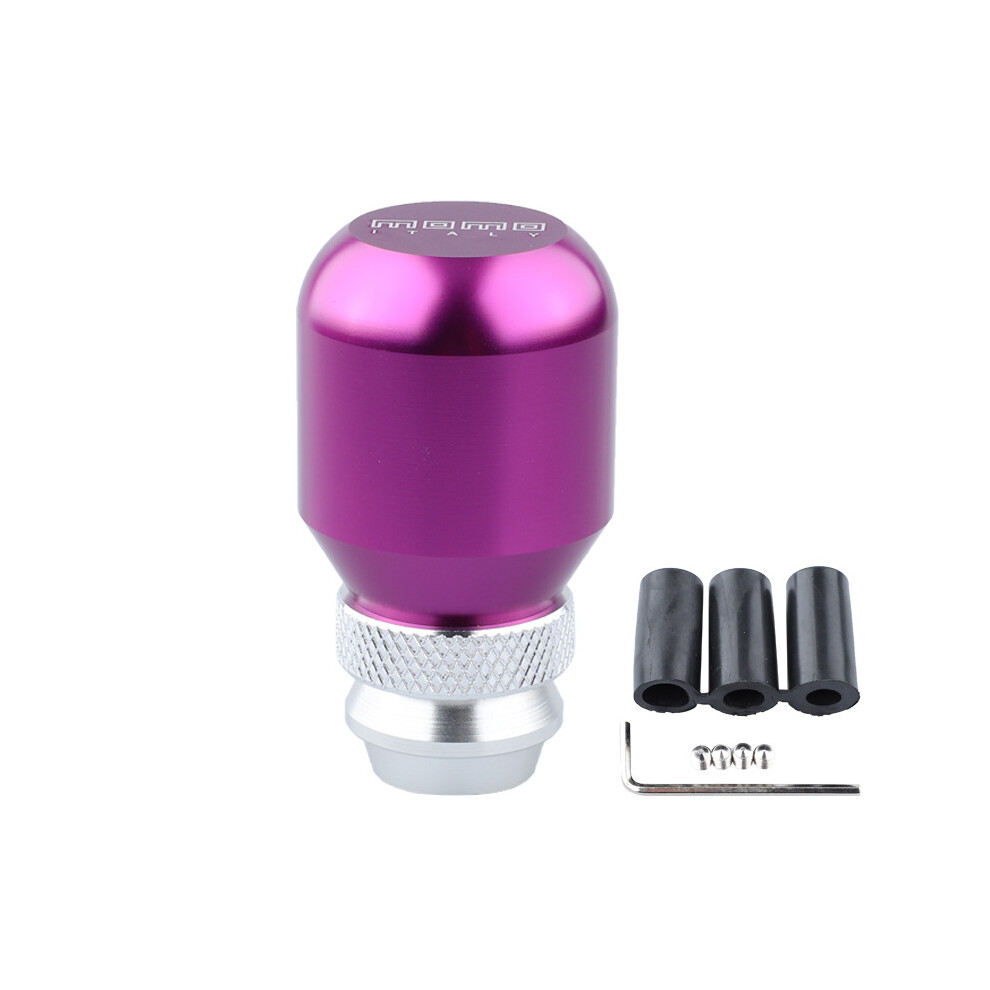 (Purple) Personalized Adjustable Universal Car Gear Shift Knob Manual Lever Automatic Modification Momo Style Purple 7429432198216