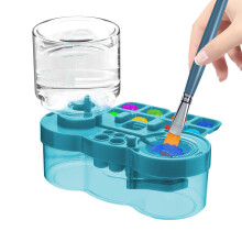 (Blue) Kit de nettoyage et de rinçage pour pinceaux