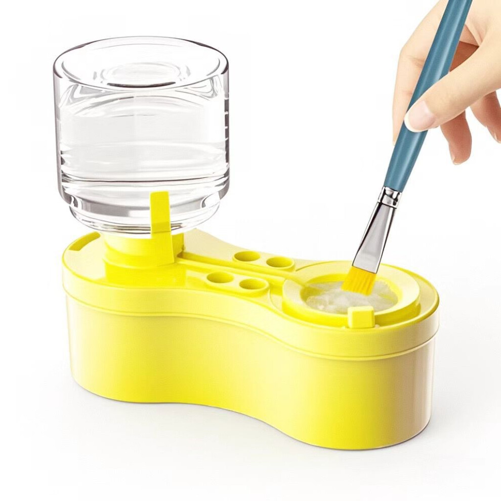 (Yellow) Watercolor & Paintbrush Cleaner Kit Â Brush Care Solution 3403292165568