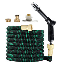 (Black-green suit, 25FT) Tuyau d'arrosage haute pression pour le lavage de voiture : arrosage du jardin et nettoyage de la cour