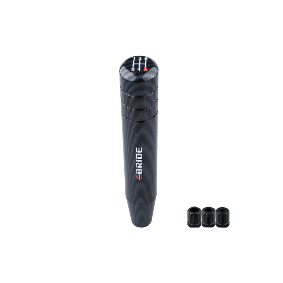 (18Cm Carbon Fiber Bride) Jdm Carbon Fiber Shift Knob For Bride Nos Manual Transmission Car Modification Kit 4754648197412
