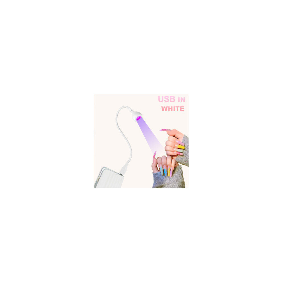 White (Usb Plug-In Lotus Lamp ) X5 Smart Lotus Uv Nail Lamp Â Auto Cure, High Power, Durable Handheld Gel Polish Dryer