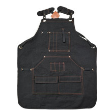 (Black) Minimalist Heavy Canvas Tool Apron Carpentry, Electrical & Gardening Work