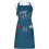 (Blue) Uniform Wool Neck Apron with Adjustable Shoulder Straps Barber Work Kit 1