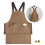 (Khaki) Electrician Carpenter Detachable Tool Vest, Sleeveless Pullover Apron with Large Pockets, Suitable Work 1