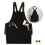 (Pure black) Electrician Carpenter Detachable Tool Vest, Sleeveless Pullover Apron with Large Pockets, Suitable Work 1