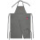 (Gray) Canvas Split-Leg Apron Hairdressing Work - Long Leg Design Kit 1