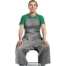 (Gray) Canvas Split-Leg Apron Kit Ceramic Clay Work