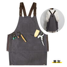 (Black-gray) Electrician Carpenter Detachable Tool Vest, Sleeveless Pullover Apron with Large Pockets, Suitable Work