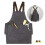 (Black-gray) Electrician Carpenter Detachable Tool Vest, Sleeveless Pullover Apron with Large Pockets, Suitable Work 1