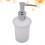 3Pcs Transparent Window Silver Wall Mounted Liquid Soap Dispenser Pump 8