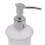 3Pcs Transparent Window Silver Wall Mounted Liquid Soap Dispenser Pump 10