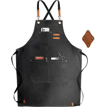 (Black) Thick Canvas Apron Kit Coffee Shops, Barbers, Restaurant Kitchen & Milk Tea Shops