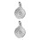 2Pièces Pendentifs Bouddhistes Argentés Accessoires DIY Élégants 4