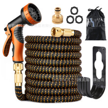(EU Standard (50FT)) Ensemble pistolet à eau haute pression pour lavage de voiture avec tuyau souple extensible pour jardin