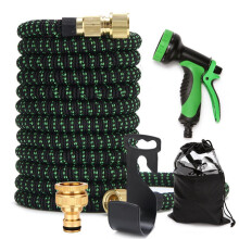 (EU Standard (75FT)) Ensemble de tuyau extensible magique pour arrosage de voiture et jardinage avec pistolet pulvérisateur