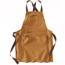 (Ginger Yellow) Twill Cotton Multi-Pocket Apron Kit Tools, Gardening, Tattoo Artists & Baristas