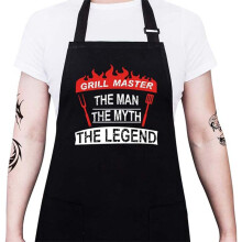 (GRILL MASTER) Zestaw fartuchów poliestrowych do pracy w restauracji i kuchni w domu