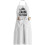 (White Queen) Polyester Adjustable Neck Letter Apron, Holiday Gift Kitchen Apron Set Home 1
