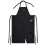 (Black) Canvas Split-Leg Apron Hairdressing Work - Long Leg Design Kit 1