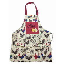 (Children's version) Canvas Half Apron Kids & Adults, Egg Gathering Multi-Pocket Household Kit