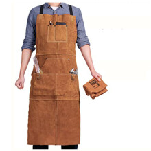 (Camel) Canvas Apron Carpentry Electrician Floral Workwear Baking Barbecue Apron Kit