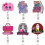 (A) 360 Swivel Retractable Beaded Badge Card Holder Easy Pull 1