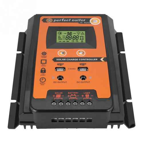 (30A) PWM Solar Charge Controller 12V/24V 30A 50A 70A Battery Regulator
