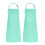 (Light Blue) Floral Neck Apron Set Kitchen Café Barbecue Workwear 1