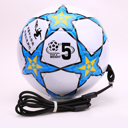 3Pcs Durable PVC Soccer Training Balls with String for Kids Black 2