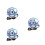 3Pcs Durable PVC Soccer Training Balls with String for Kids Black 4
