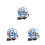 3Pcs Durable PVC Soccer Training Balls with String for Kids Black 6