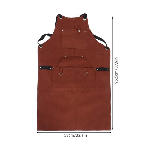Full Length Heat Resistant Welding Apron with Wide Strap for Men 1