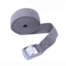 (Grey) 300cm Ratchet Strap Durable Anti-corrosive High Density 250 Lbs Break Strength Cargo Strap For Truck
