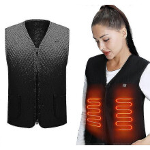 (L) Electric Heating Vest Jacket Lightweight Usb Charging-shry