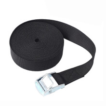 (Black) 300cm Ratchet Strap Durable Anti-corrosive High Density 250 Lbs Break Strength Cargo Strap For Truck