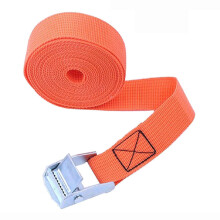 (Orange) 300cm Ratchet Strap Durable Anti-corrosive High Density 250 Lbs Break Strength Cargo Strap For Truck