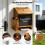Countertop Wall Mounted Donation Box with Chalkboard 6