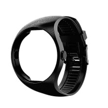 (Black) For Polar M200 Silicone Strap Drop-proof Bracelet Sweatproof Wristband Washable