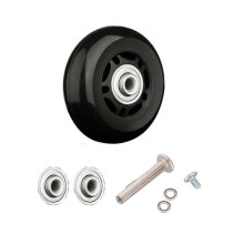 (PU75mm*26mm) Suitcase Wheels Luggage Replacement Wheels Suitcase Spinner Wheels Accessories